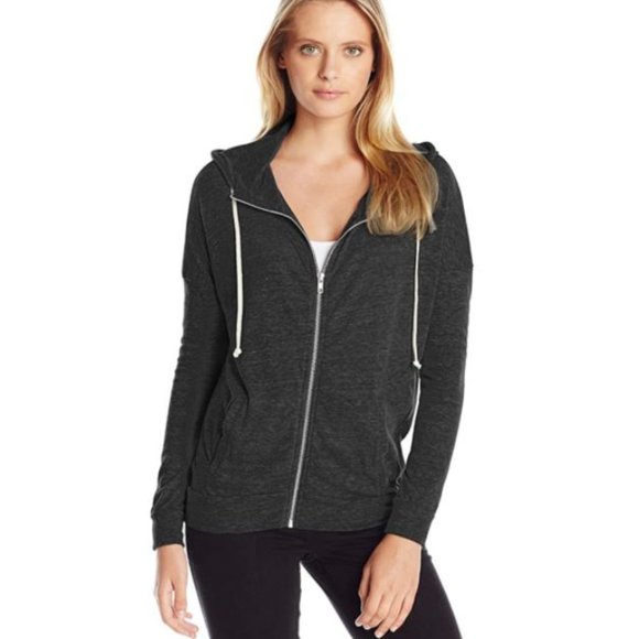 Alternative Tops - Alternative Ladies Cool Down Eco-Jersey Zip Hoodie